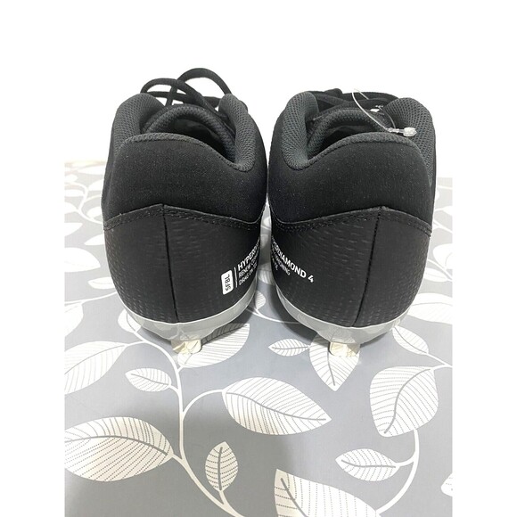 Nike Renew Hyperdiamond 4 Softball Cleats Size 9 Women Unisex Black Gray - Picture 2 of 11